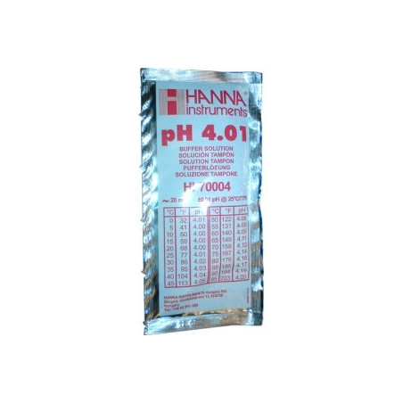 Solution etalonnage pH a  4,01 Hanna 20 ml