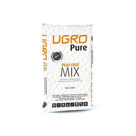 Coco Ugro Pure - Premium Quality + Trichoderma + 30% Perlite - 50 L